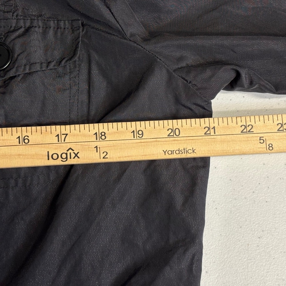 Talbots Utility Field Jacket 16 Black Metallic Cotton Blend Lightweight Coat - Picture 8 of 13